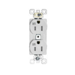 Commercial Outlet - 15 amp - 125V - White - V2