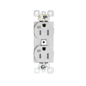 Commercial Outlet - 15 amp - 125V - White - V2