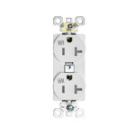 Commercial Outlet - 20 amp - 125V - White - V2