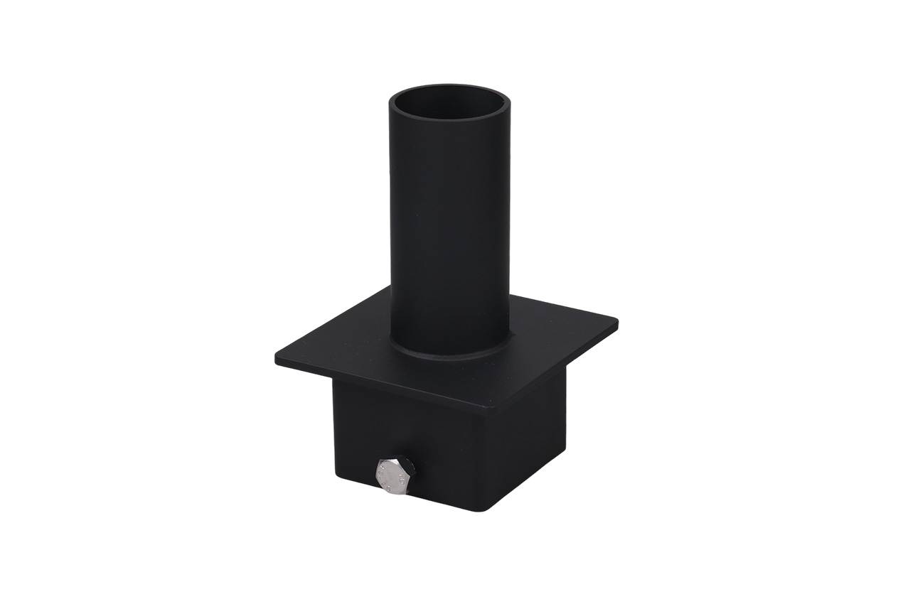 Mountings - Auxiliary Products - Tenon Adaptor - Square - 4’’ to 2 3/8’’ - Black (for FL- mounts)