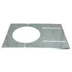 PREMOUNTING 13" LONG - 6" HOLE SIZE PLATE FOR RECESSED LED
