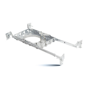 PLAQUE DE 4 -5 PO POUR LUMINAIRE LED ENCASTRÉ MINCE AVEC BARRE SUSPENSION 4 DIRECTIONS – COMPATIBLE AVEC SLIM4-5CCT