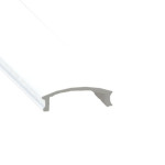 Aluminium Extrusion - Recessed - With Accessories - 8ft Kit - White