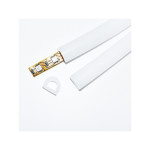 BENDABLE ALUMINUM PROFILE LEFTRIGHTUPDOWN WITH SILICON COVER & 2PCS ENDCAPS  SILVER