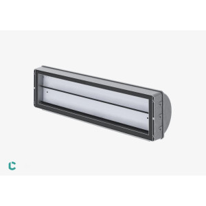 TRIMLESS RECESSED ALUMINUM PROFILE 6114A WITH 2 ENDCAPS & PC COVER 10FT SILVER