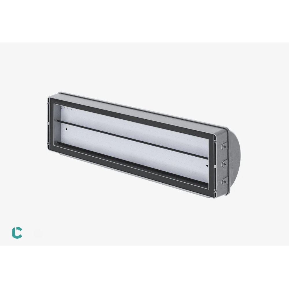 TRIMLESS RECESSED ALUMINUM PROFILE 6114A WITH 2 ENDCAPS & PC COVER 10FT SILVER