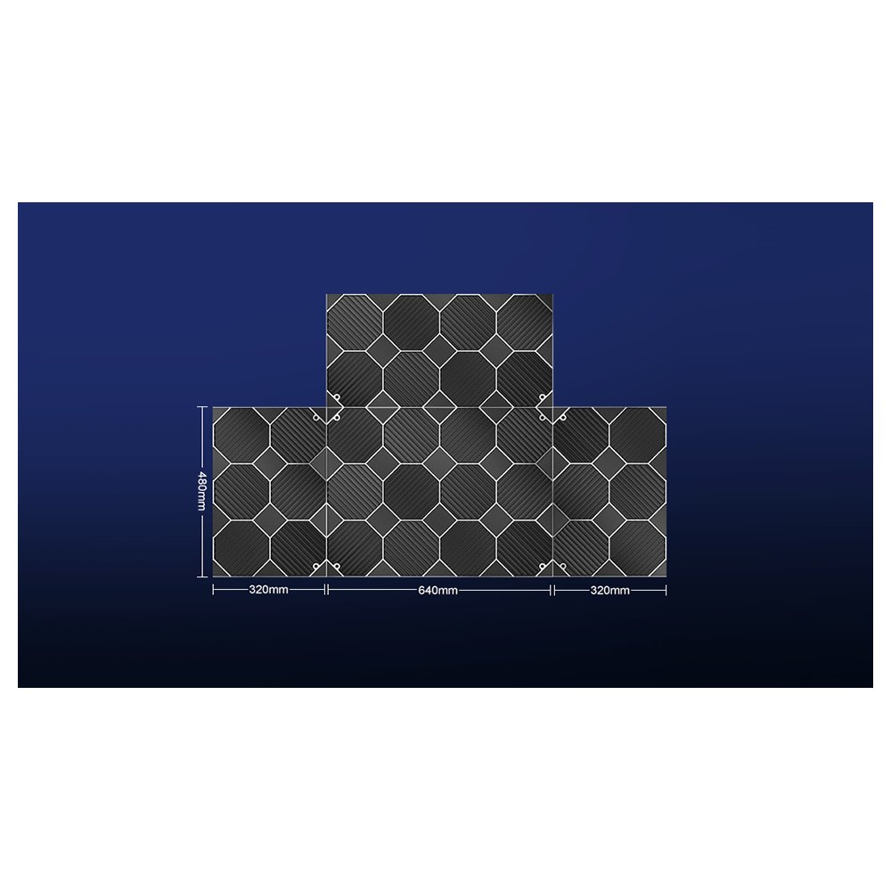 UP DOWN BENDABLE ALUMINUM PROFILE 640 WITH PC COVER 2 END CAPS 8FT BLACK