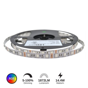 LED STRIP 14.4W/M 24V 72W (RGB) IP22