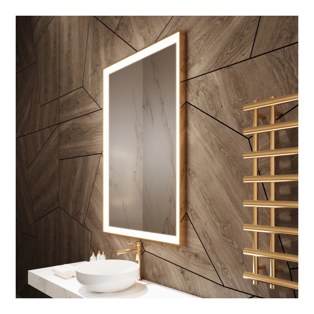 FROSTED HARMONY BACKLIT LED MIRROR 36X36 60K