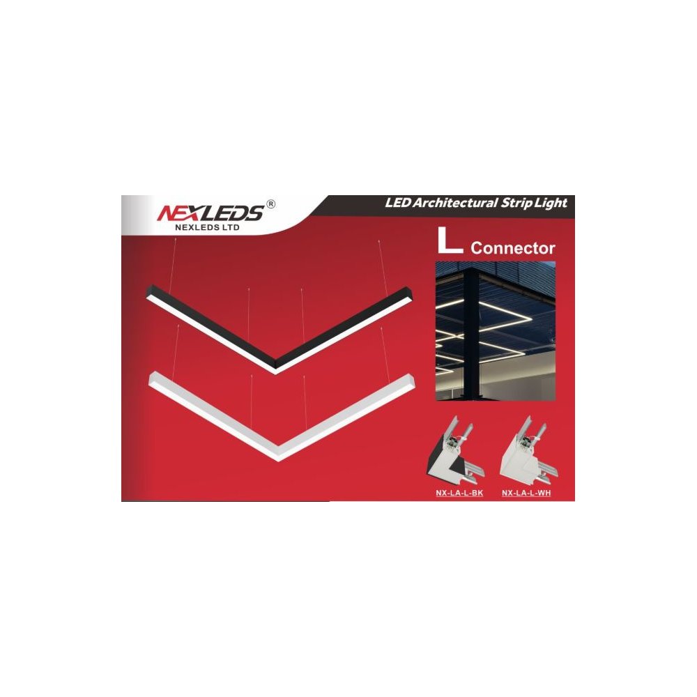 "L" SHAPE CONNECTOR (BLACK)