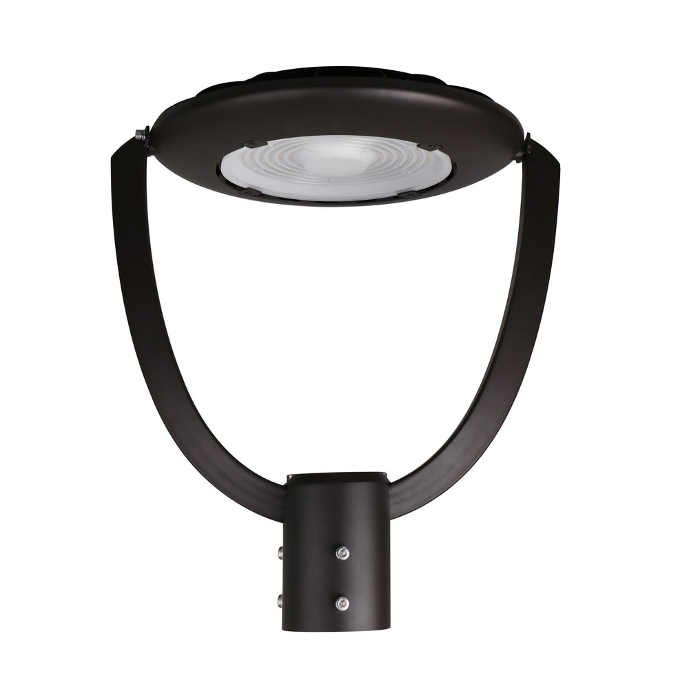 Pole top light 90 deg. 150-125-100W 120-347V 30-40-50K bronze clear dim 0-10V Photocell base