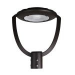 Pole top light 90 deg. 150-125-100W 120-347V 30-40-50K bronze clear dim 0-10V Photocell base