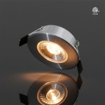 2" LED GIMBAL PUCK LIGHT  2W 180LMN - SATIN NICKEL TRIM - SOLD AS 3000K OR 5000K INDIVIDUAL FIXTURES.