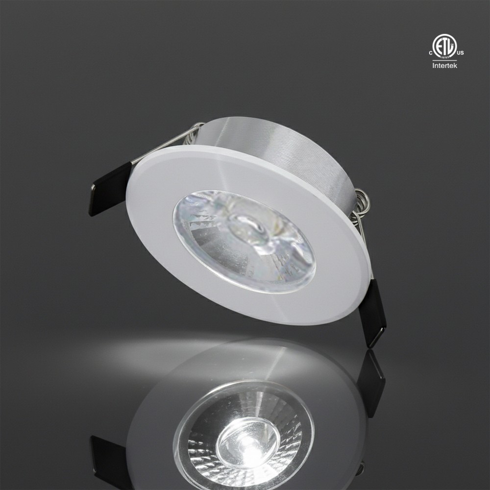 3" LED GIMBAL PUCK LIGHT  3W 300LMN - BLACK - SOLD AS 3000K OR 5000K INDIVIDUAL FIXTURES.
