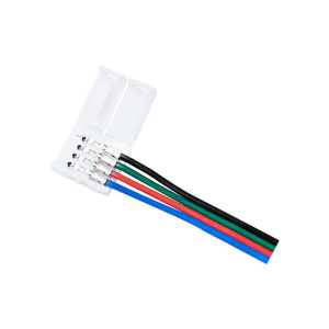 CONNECTEUR UNILATÉRAL AVEC FIL DE 15CM POUR RUBAN LED SL-RGB25M SEULEMENT