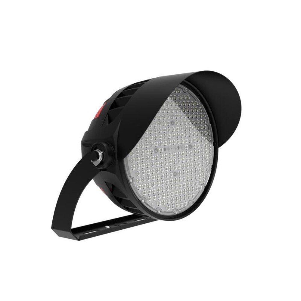 Sports light 500W 100-277V 50K black clear 40 deg. DLC Premium - DLC ID S-DYL4JI - 67 -666 Lumens