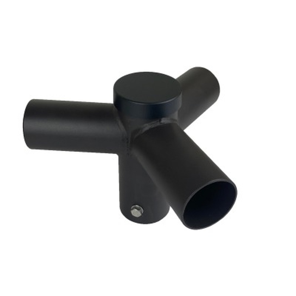 Three Spoke Round Pole Mount - 120 Deg - 2-3/8" OD Tenon