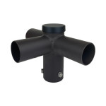 Three Spoke Round Pole Mount - 90 Deg - 2-3/8" O.D. Tenon