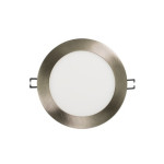 Slim Panel 6" - 5CCT Variable - 1100 Lumens - Round - Brushed Nickel - V4
