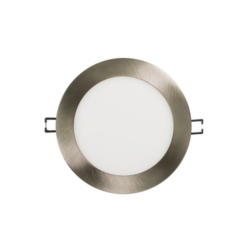 Slim Panel 6" - 5CCT Variable - 1100 Lumens - Round - Brushed Nickel - V4