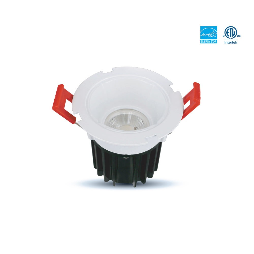 2" SLIM LED REGRESSED DOWNLIGHT 8WATTS - 600LUMENS - DIMMABLE - 5CCT SELECTABLE