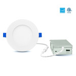 4" SLIM DISC LED FIXTURE. 5CCT (2700/3000/3500/4000/5000K)  - 10WATTS - 900LMN - CRI 90 - FT6 CABLE - ENERGY STAR