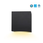 LED SQAURE WALL SCONCE 120V-277V - 5CCT (2700K - 1000K - 1500K - 1000K - 1000K) 15W - 1000LMN - IP65 - CRI 80+ -