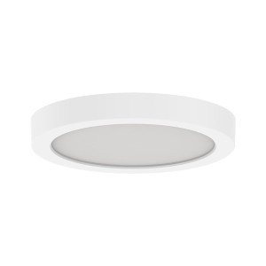 Slim Surface Mount - 5" - Round - 12W - 27/30/35/40/5000K - 120V - Triac/ELV Dimming - White