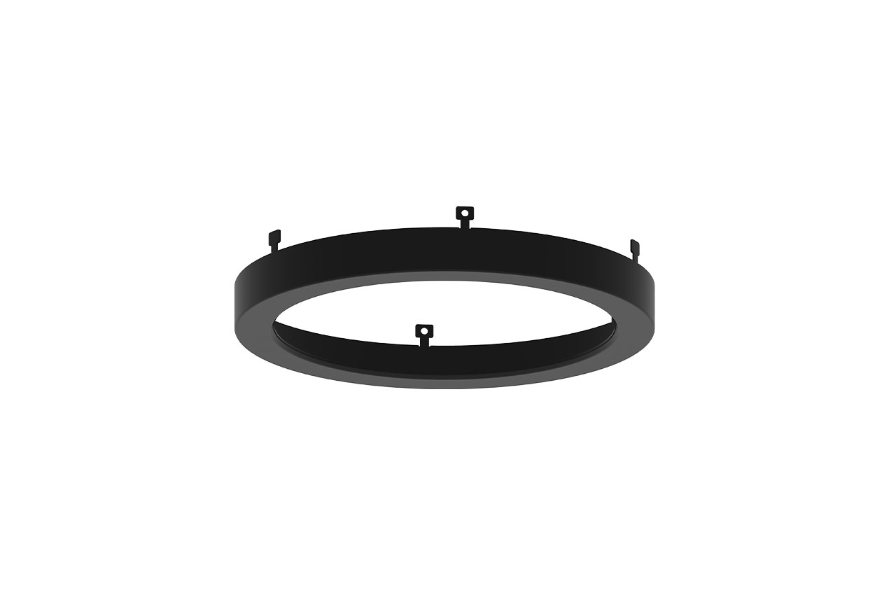 SSM Slim Surface Mount Accessory - Trim - 9" - Round - Black