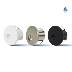 STEP LIGHT ROUND - 1W - 3000K - WHITE - SOLD AS 3000K OR 5000K INDIVIDUAL FIXTURES.