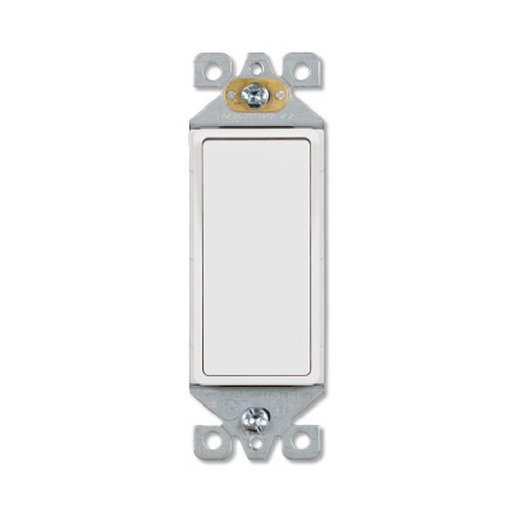 Switch - 1 Pole - 15 amp - 125V - White - V2