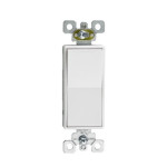 Switch - 4 Pole - 15 amp - 125V - White - V2