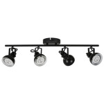 LED TRACK LIGHT FOR GU10 BULBS - SERIES 215 - 4 LIGHTS - WHITE