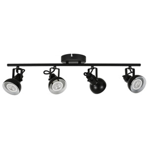 LED TRACK LIGHT FOR GU10 BULBS - SERIES 215 - 4 LIGHTS - WHITE