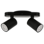 LED TRACK LIGHT FOR GU10 BULBS - SERIES 104 - 2 LIGHTS - WHITE