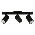 LED TRACK LIGHT FOR GU10 BULBS - SERIES 104 - 3 LIGHTS - WHITE