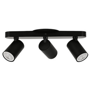 LED TRACK LIGHT FOR GU10 BULBS - SERIES 104 - 3 LIGHTS - WHITE