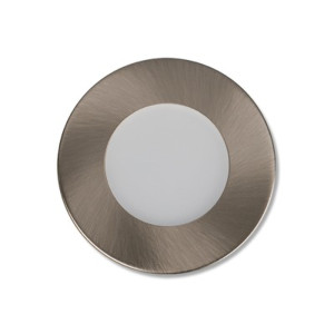 Under Cabinet Puck Light - Mount + Trim only - Brushed Nickel - V2