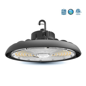 LED UFO HIGH BAY 3CCT (3500K - 1000K AND 5000K) + 3 WATTAGE SELECTABLE (150W - 100W AND 240W) - 135L/WATT OR