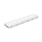 Vapor tight 4’ 85W 100-277V 50K white frosted lens dim 0-10vdc