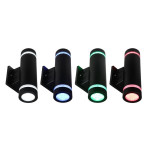 LUMINAIRE MURAL CYLINDRIQUE WCYL - 30W - RGBW - 120-277V - NOIR