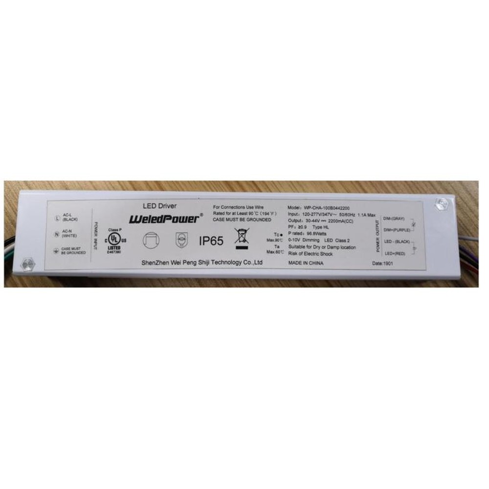 Driver DEL WP 96W dimmable 1-10VDC 120-347V