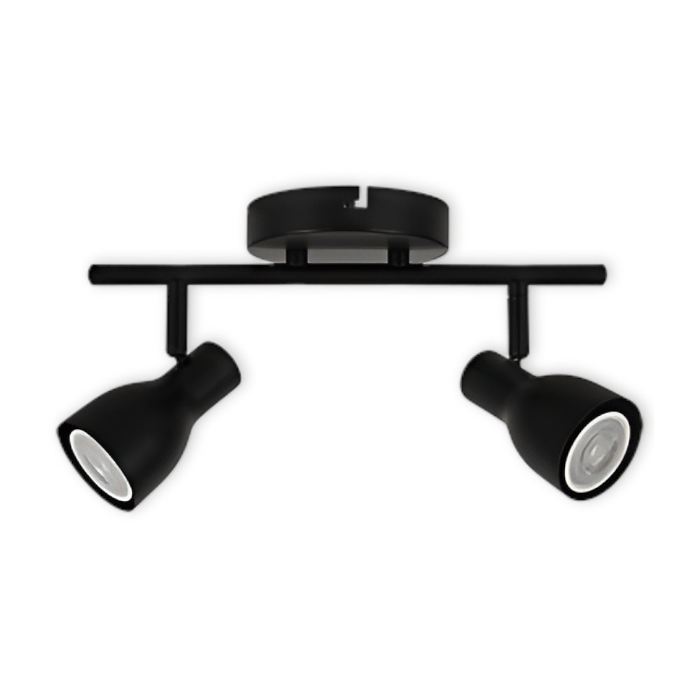 LED TRACK LIGHT FOR GU10 BULBS - SERIES 304 - 2 LIGHTS