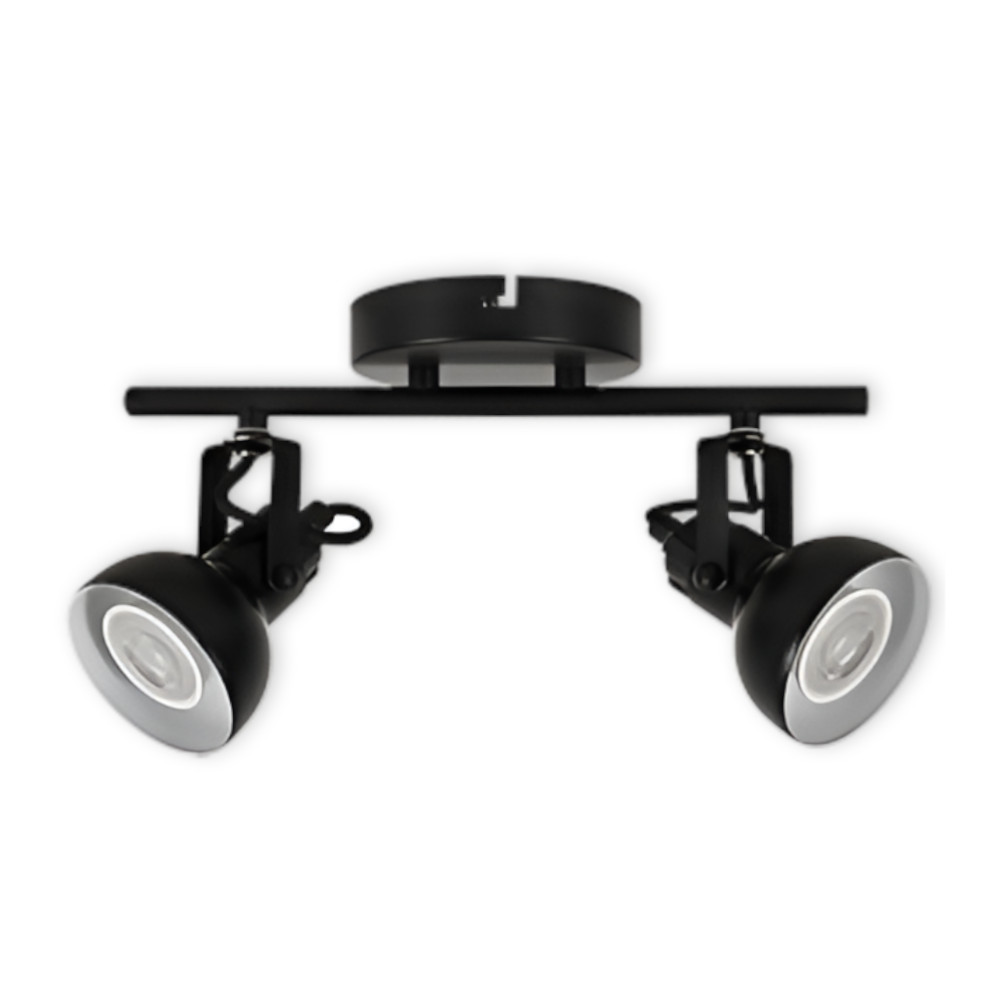 LED TRACK LIGHT FOR GU10 BULBS - SERIES 215 - 2 LIGHTS