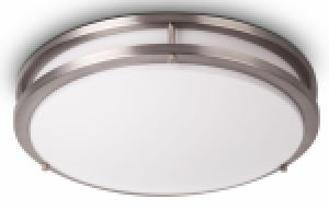 LED FLUSHMOUNT DOUBLE RING 11'' 18W