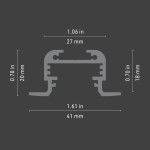 LED ALUMINUM PROFILE 1580 PRO OPTILIUX