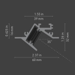 LED ALUMINUM PROFILE 1590 PRO OPTILIUX