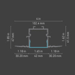 LED ALUMINUM PROFILE 8550 PRO