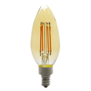 FILAMENT ARTISAN II, B10, 5.5W, 450LM, CRI 90, 22K, DIMMABLE, AMBER