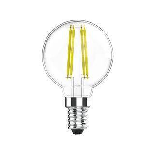 FILAMENT ARTISAN II, G16.5, 5.5W, 500LM, CRI 90, 30K, DIMMABLE, E12, CLEAR